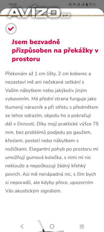 Foto inzerátu Robotický vysavač Sencor Milia 