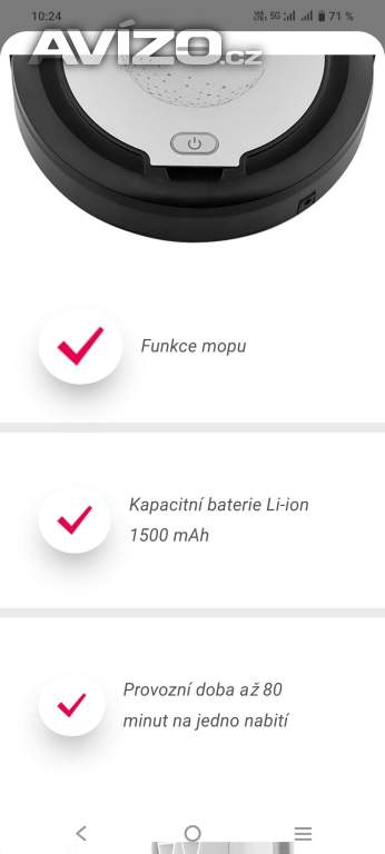 Foto inzerátu Robotický vysavač Sencor Milia 