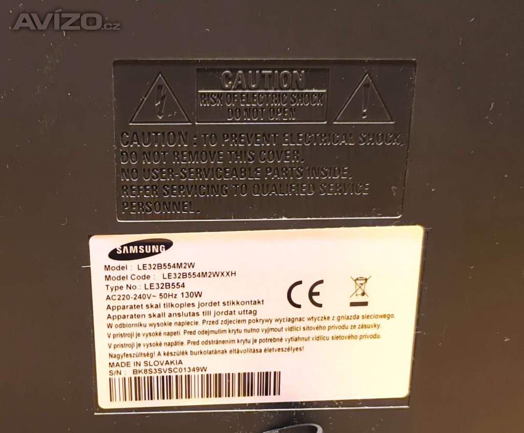 Foto inzerátu TELEVIZE Samsung 32 LE32B554M2W FullHD