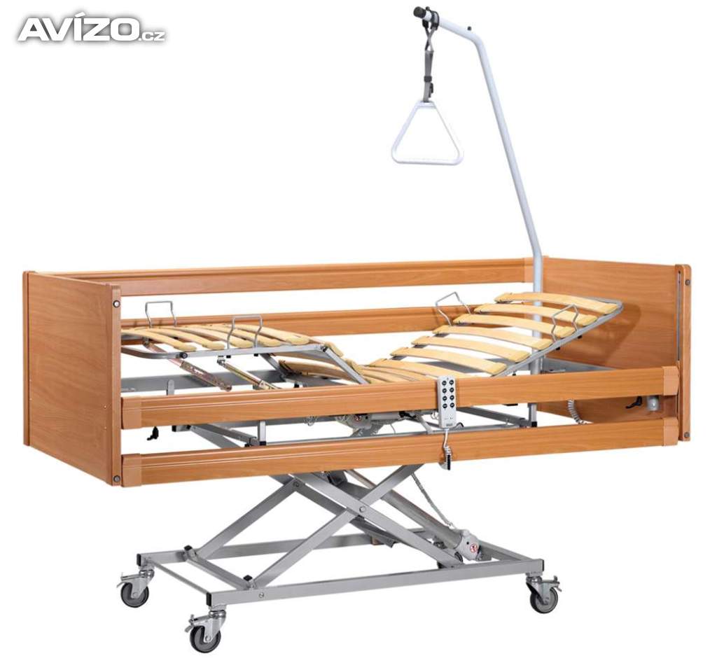 Foto inzerátu Zdravotní, polohovací + výškově stavitelná postel. Bezvadný stav.