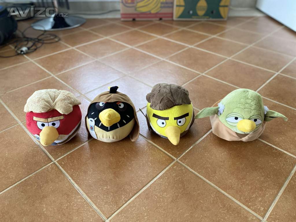 Originální Plyšák Angry Birds - 4 kusy