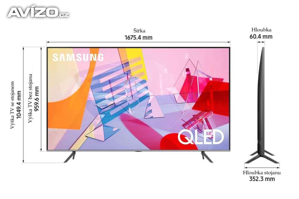 Foto inzerátu QLED TV Samsung QE75Q67T/ 189 cm - 75/ 4K UHD/ 3840×2160 + doklad o koupi