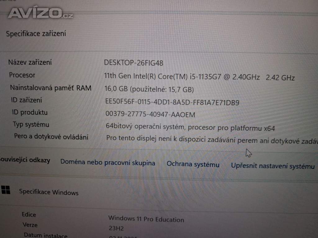 Foto inzerátu Lenovo ThinkPad L14 i5/16GB/SSD 256GB M.2/záruka