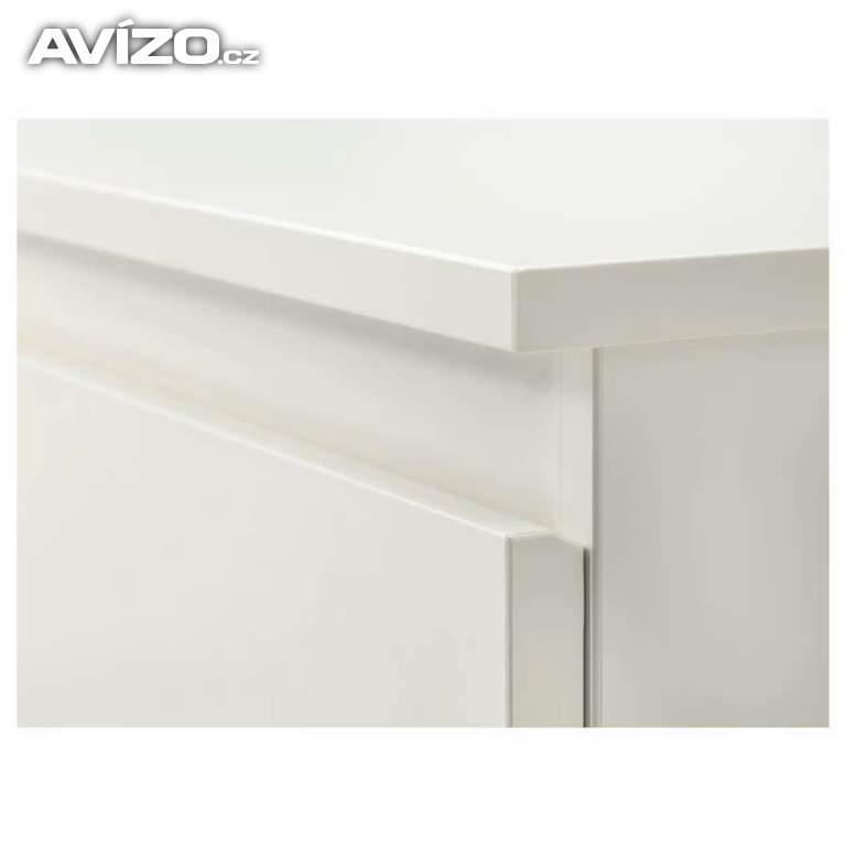 Foto inzerátu Prodám KULLEN – komodu se 6 zásuvkami, bílá (140×72 cm).