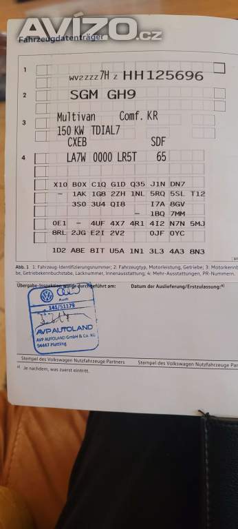 Foto inzerátu VW Multivan T6 2,0TDi 150kW DSG 4x4 7.mistný