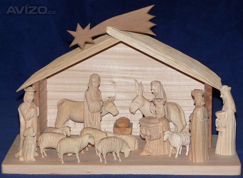 Foto inzerátu Ručně vyřezávané betlémy ze dřeva