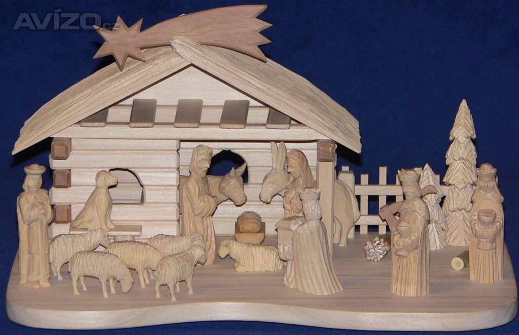 Foto inzerátu Ručně vyřezávané betlémy ze dřeva