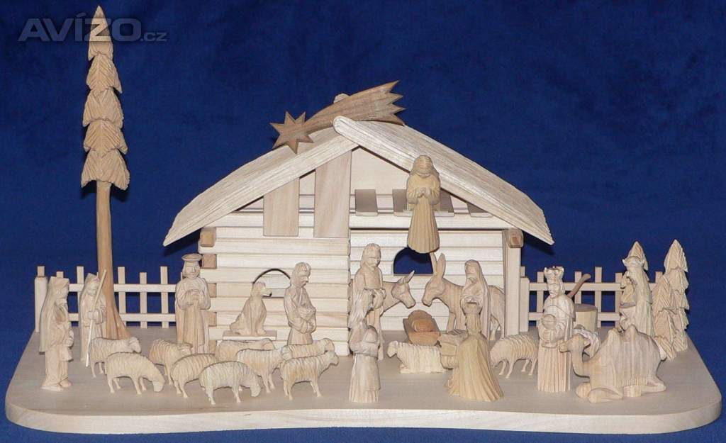 Foto inzerátu Ručně vyřezávané betlémy ze dřeva