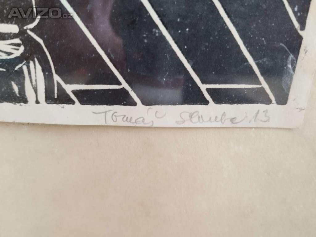 Foto inzerátu 2x linoryt - povolaní krejčí/keramika signováno