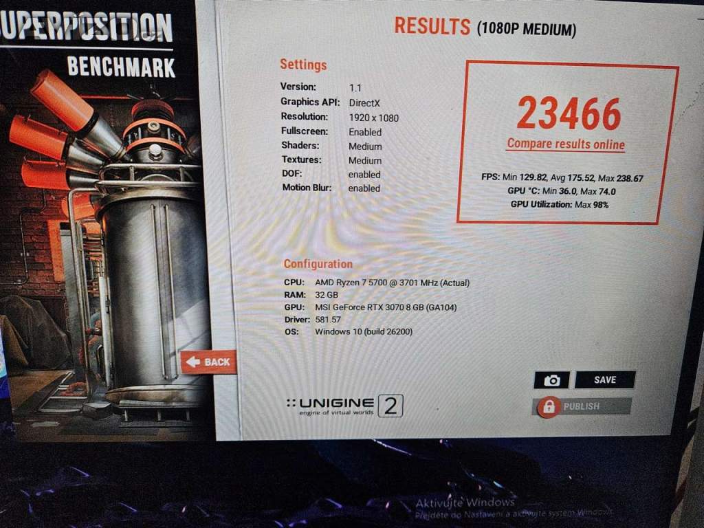 Foto inzerátu 🔥 Herní PC RTX 3070 | Ryzen 7 5700 | 32GB RAM | 1TB NVMe | ARGB | WiFi | NOVÉ