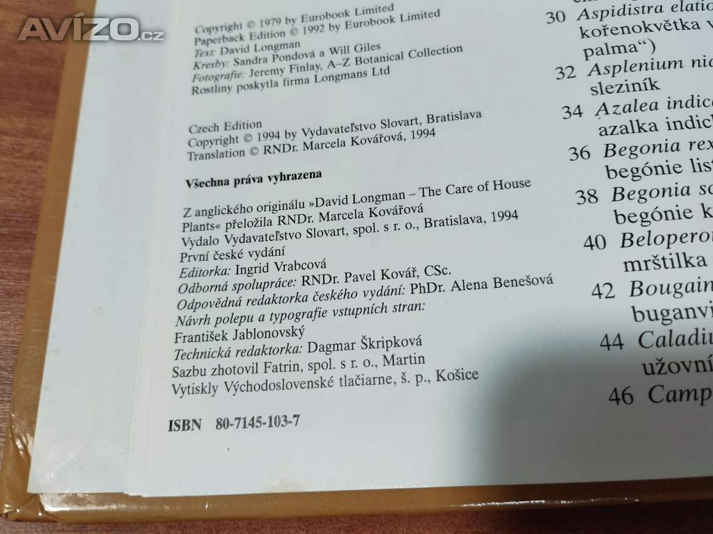 Foto inzerátu Receptář pro každý den 4x + Péče o pok. rostliny