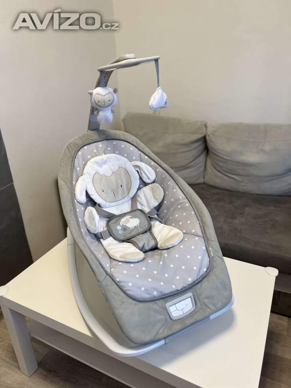Prodám dětské vibrující houpátko Ingenuity s melodií Cuddle Lamb 2019