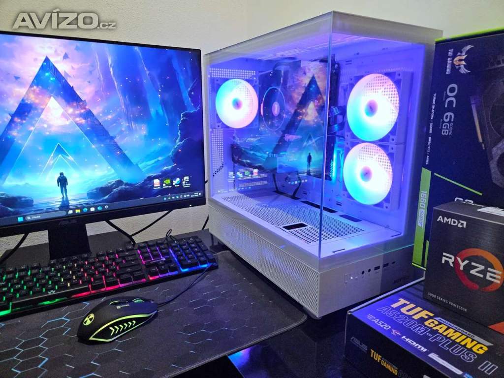 🔥 Herní PC Ryzen 5 | GTX 1660 SUPER | 16GB RAM | 1TB SSD | ARGB | WiFi | NOVÉ