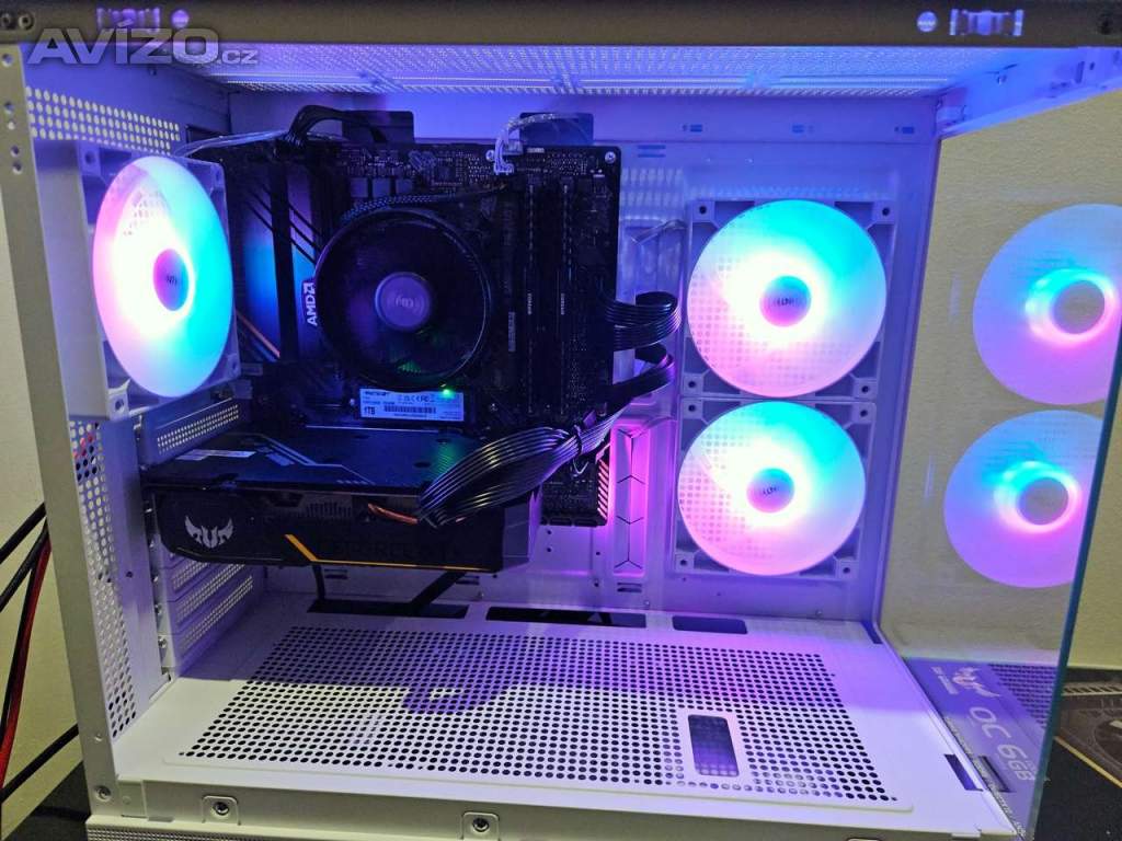 Foto inzerátu 🔥 Herní PC Ryzen 5 | GTX 1660 SUPER | 16GB RAM | 1TB SSD | ARGB | WiFi | NOVÉ