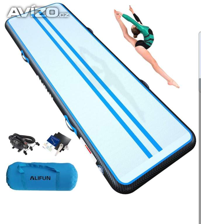 Nafukovací gymnastická podložka ALIFUN 300×100×20 cm
