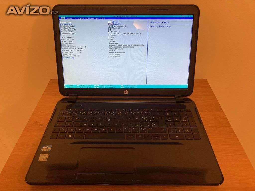 15,6 notebook HP 15-d054sc 100% stav