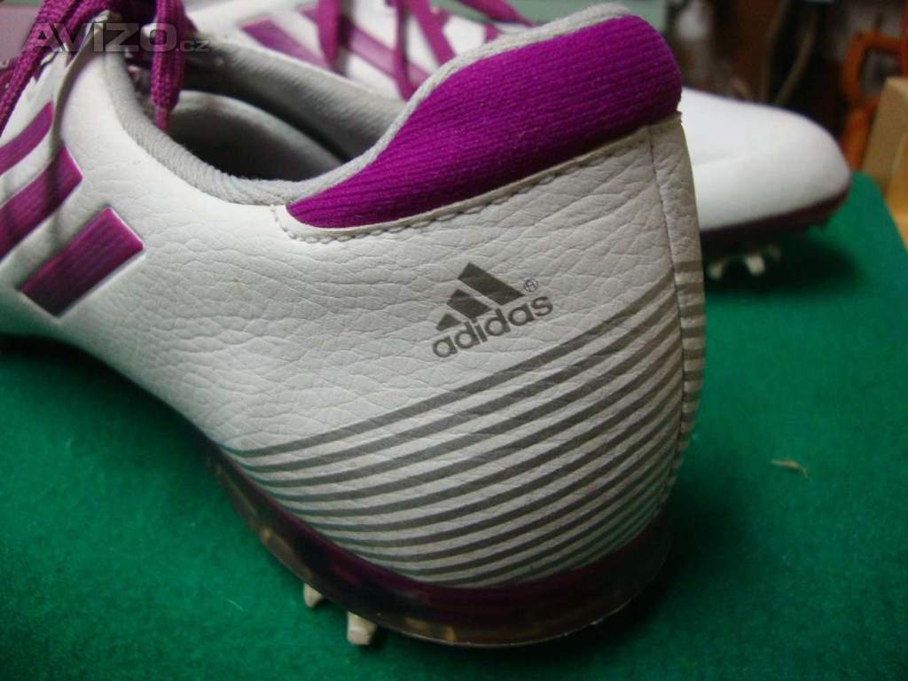 Foto inzerátu Dámské boty na golf Adidas Adizero bílo-fialové vel.42 pěkné