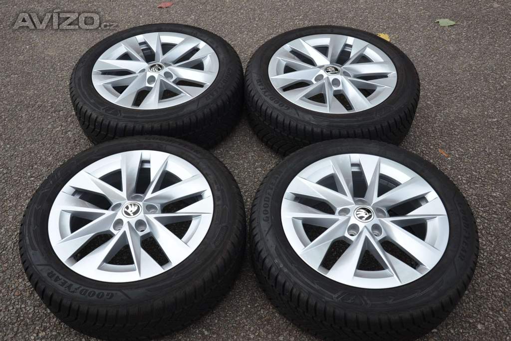 Foto inzerátu Zimní NOVÝ komplet Škoda Octavia IV+205/55R17 GoodYear