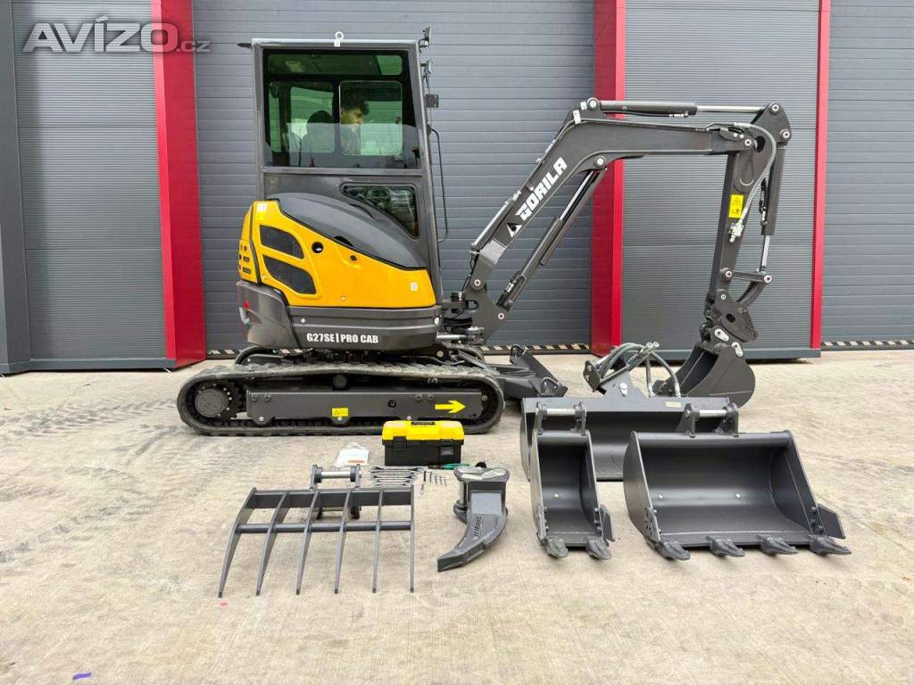 Foto inzerátu Pásový minibagr GORILA G27SE PRO CAB !PŘEDVÁNOČNÍ SLEVA 128 000,- Kč!!