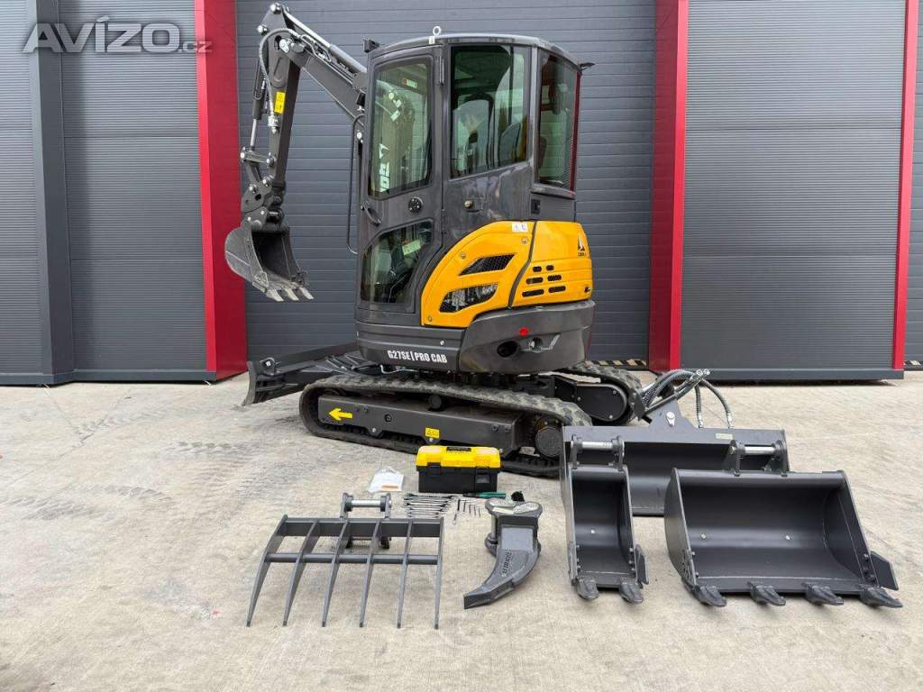 Foto inzerátu Pásový minibagr GORILA G27SE PRO CAB !PŘEDVÁNOČNÍ SLEVA 128 000,- Kč!!