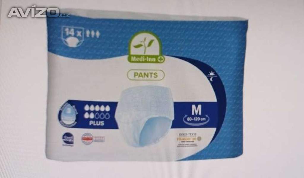 Inkontinenční kalhotky Plus 7 kapek vel. M odběr Praha 5