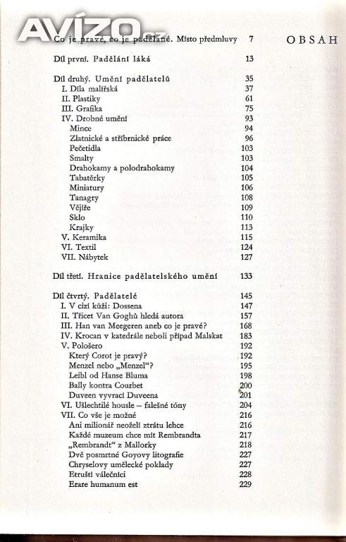 Foto inzerátu Umění padělatelů, padělatelé umění 			