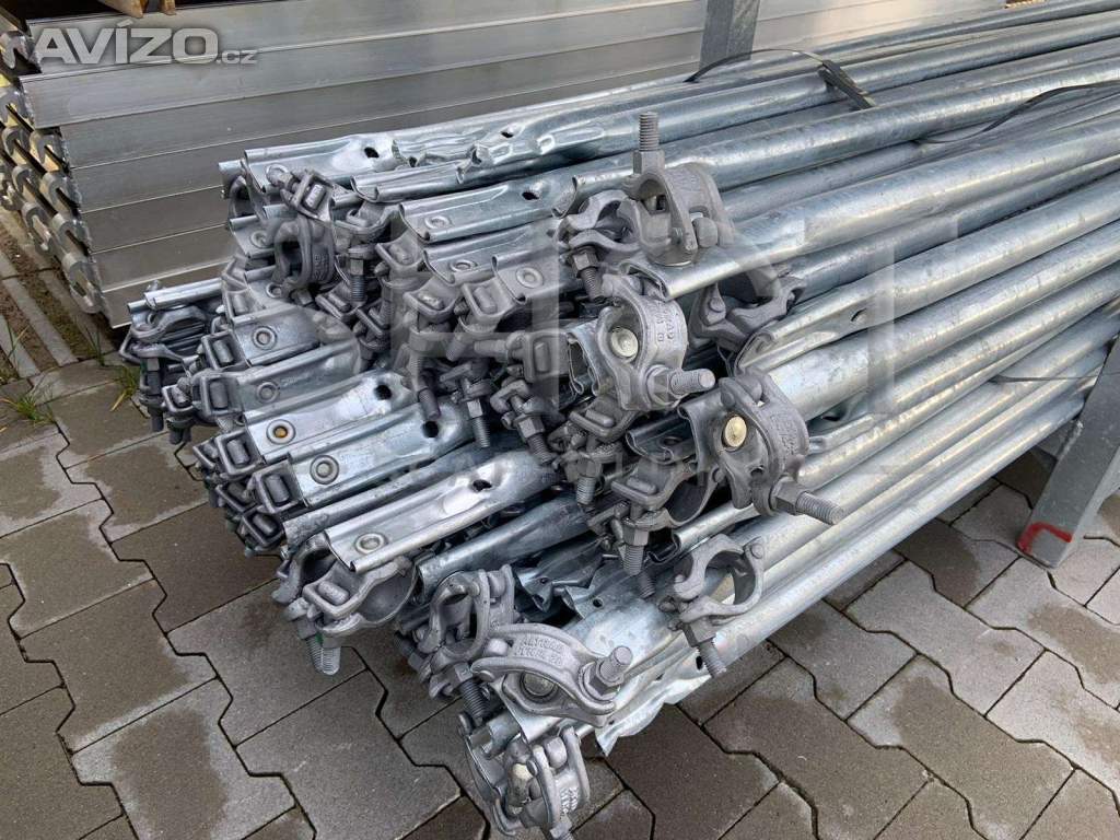 Foto inzerátu Fasádní lešení BAUMANN a LAYHER – nové, robustní, ocelové 4,3 X 18,42