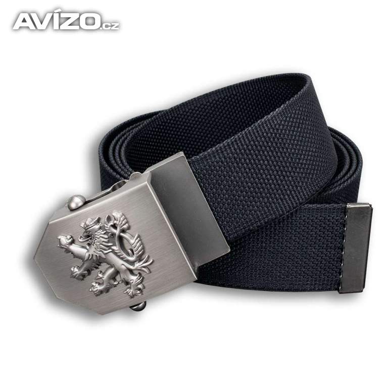 Foto inzerátu Opasek dárkový Český lev 4 cm - černý