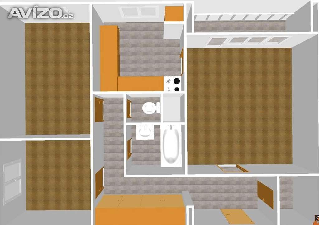 Foto inzerátu Pronájem bytu 3+1, Havířov, výhled na Beskydy