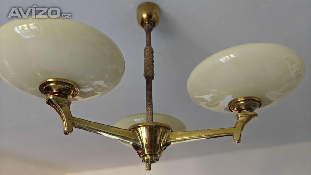 Mosazný lustr 1.republika