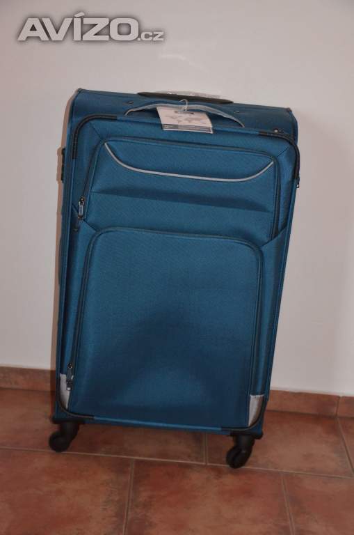 Prodám nový větší cestovní kufr v tyrkysové barvě