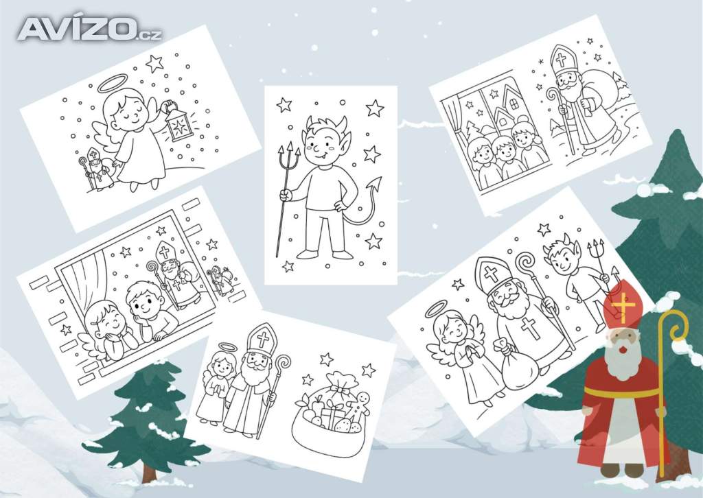 Mikulášské omalovánky