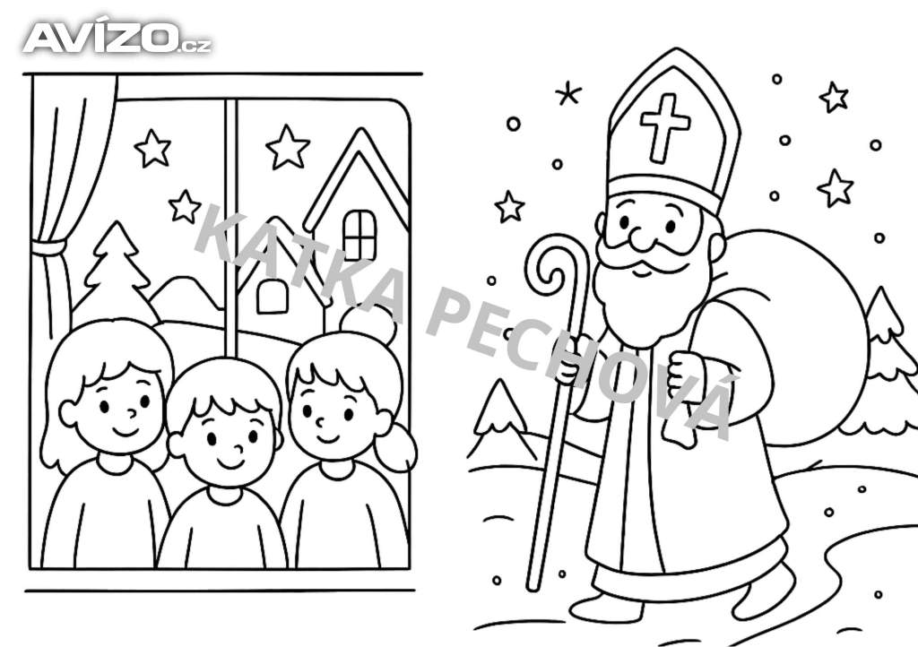 Foto inzerátu Mikulášské omalovánky