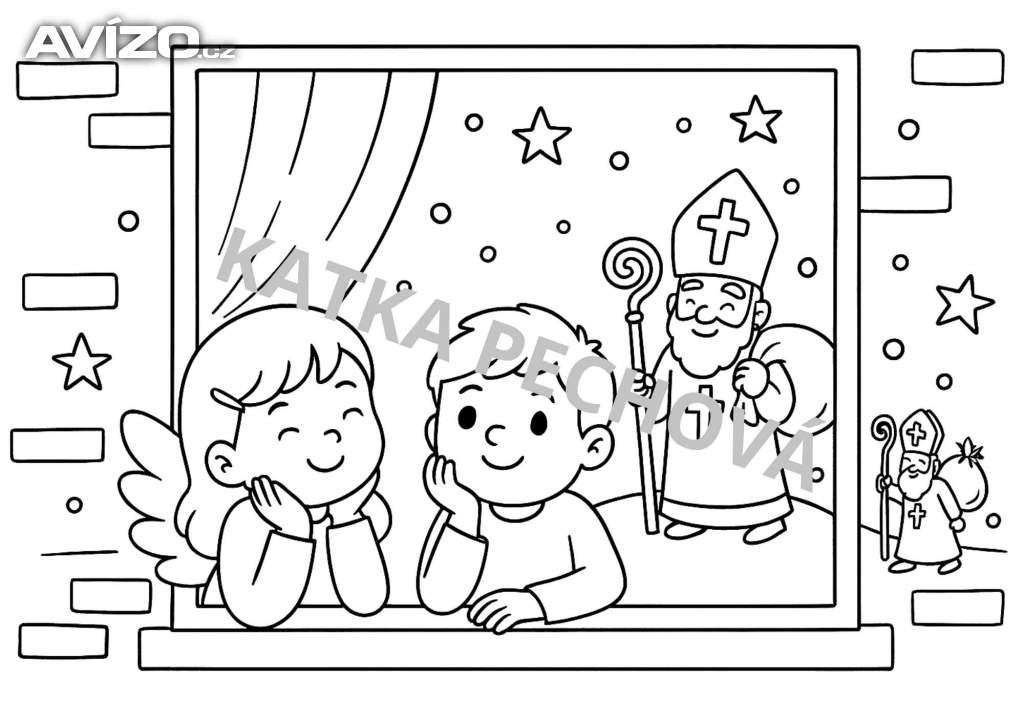 Foto inzerátu Mikulášské omalovánky