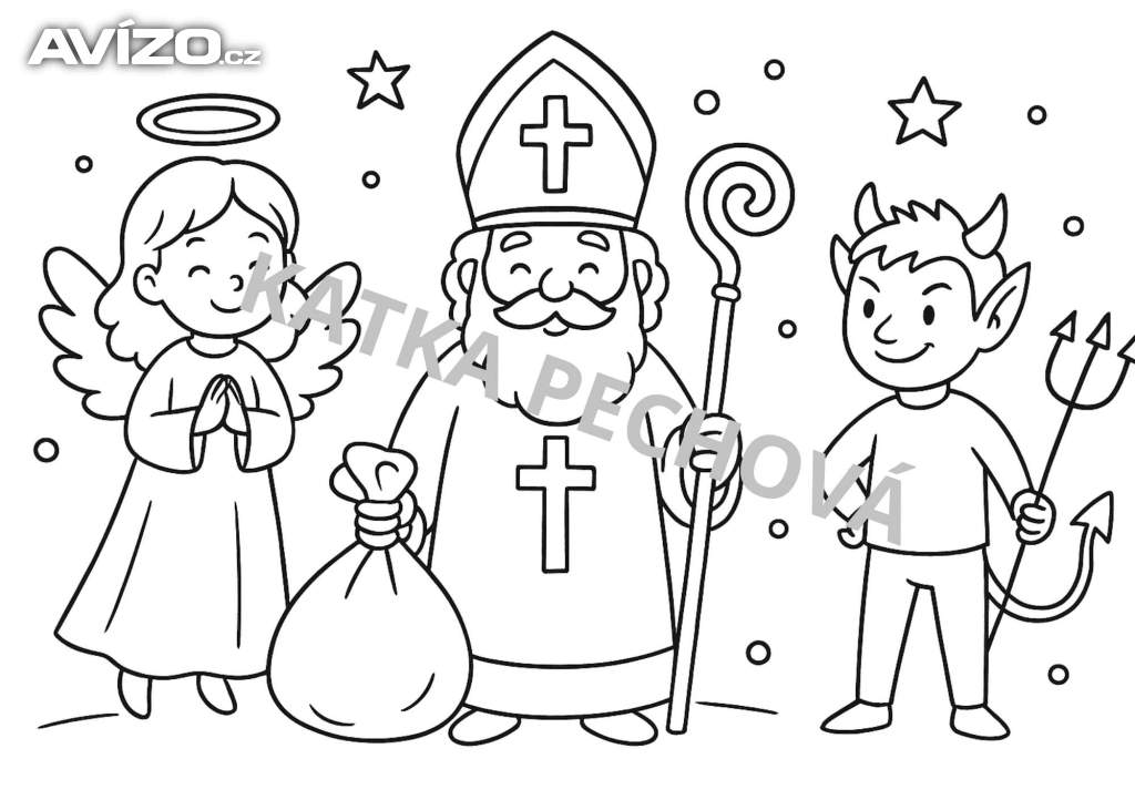Foto inzerátu Mikulášské omalovánky