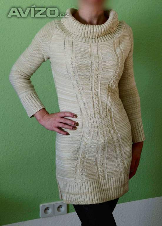 Melírovaný dlouhý svetr Parisian M-L