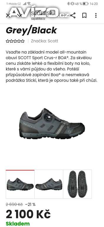 Foto inzerátu Mtb pánské boty scott v.41