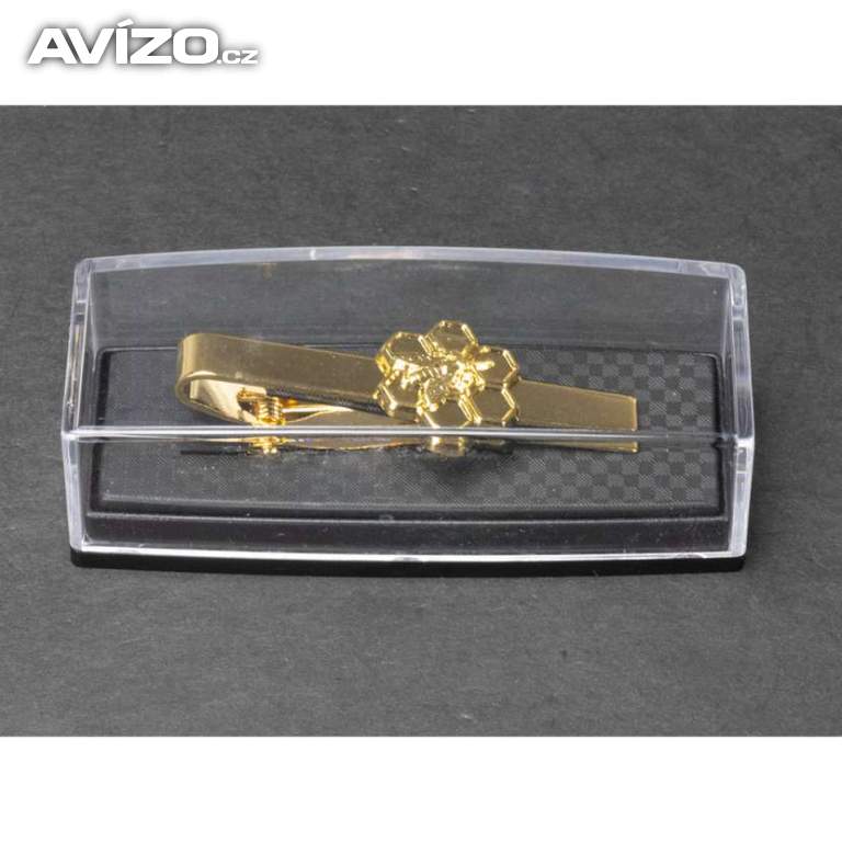 Kravatová spona Včelaři - zlatá