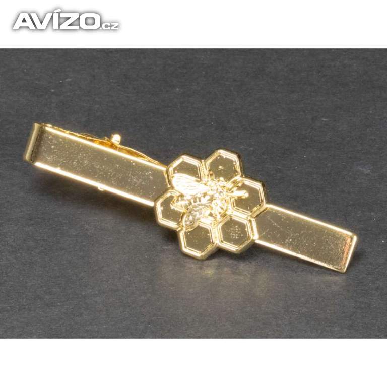 Foto inzerátu Kravatová spona Včelaři - zlatá