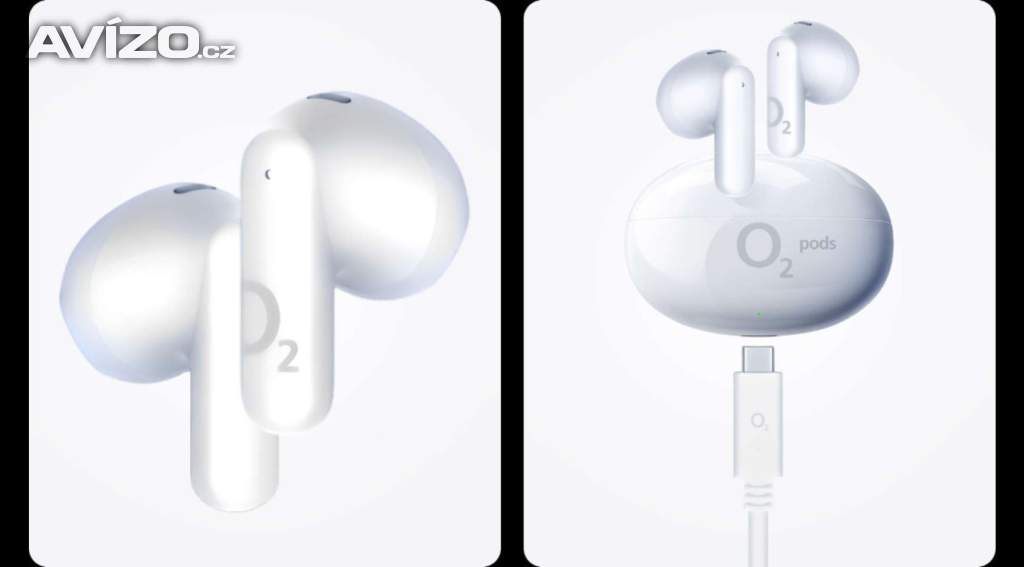 Foto inzerátu Bezdrátová pecková sluchátka O₂ pods