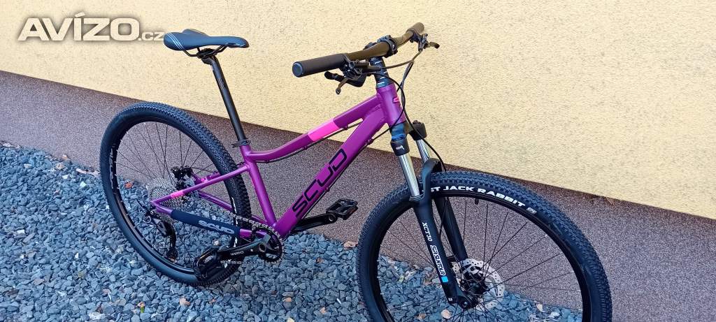 Foto inzerátu Dětské kolo SCUD Barbus 27,5 rám 13 SH Deore 1x10 fialová