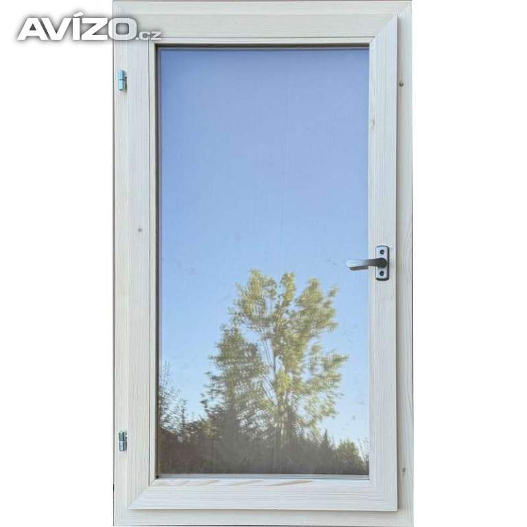 Okno 60/80 cm - Levé otvíravé - masiv smrk