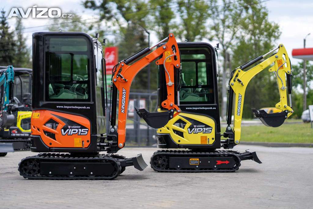 KINGWAY VIP15 s kabinou – Silný stroj s plným komfortem 