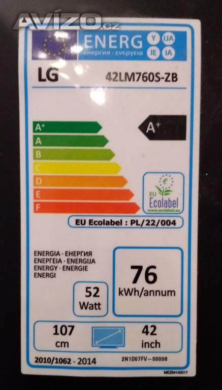 Foto inzerátu LED televize zn.LG