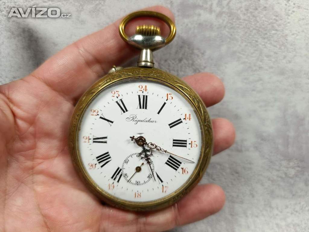 Foto inzerátu Obrovské 67mm kapesní hodinky Régulatéur, 192g