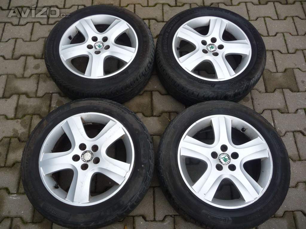 ALU KOLA 16 5x100 ŠKODA KNIFE 205/55R16 OCTÁVIA 1,GOLF4,BORA