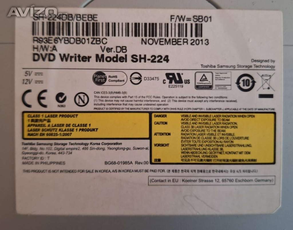 Foto inzerátu interní PC DVD vypalovačka