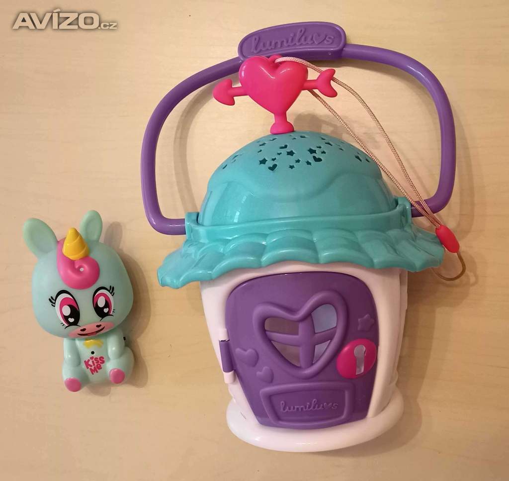 Svítící domeček + jednorožec Lumiluvs