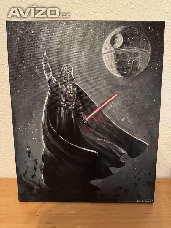 Akrylový portrét Star Wars Darth Vader