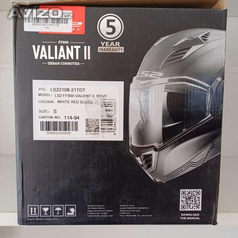 Foto inzerátu Silniční překlápěcí přilba LS2 VALIANT II